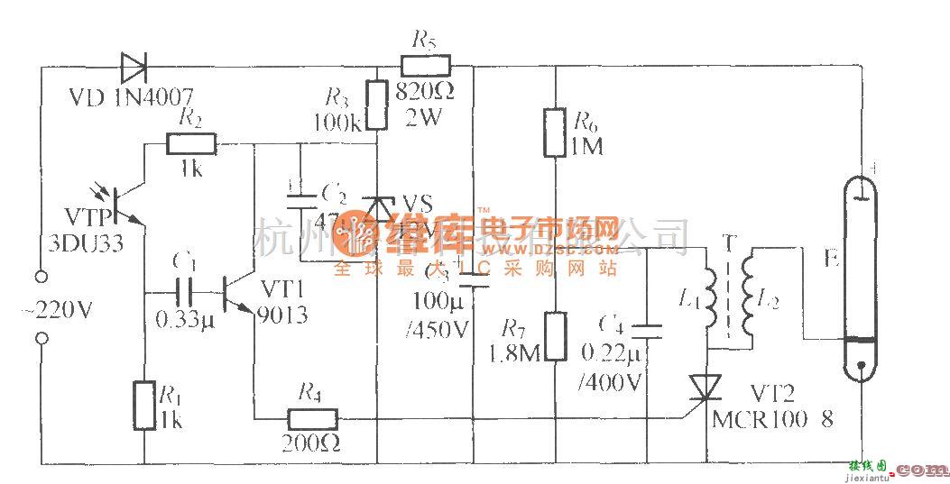 灯光控制中的室内摄影补光灯电路  第1张