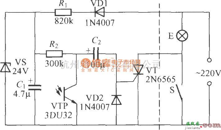 灯光控制中的光控延迟灯电路(3)  第1张