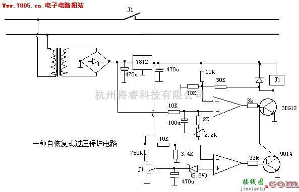 保护电路中的一种自恢复过压保护电路  第1张