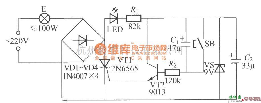 灯光控制中的实用延迟灯电路(1)  第1张