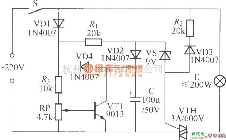 灯光控制中的自炽灯延寿开关电路(5)  第1张