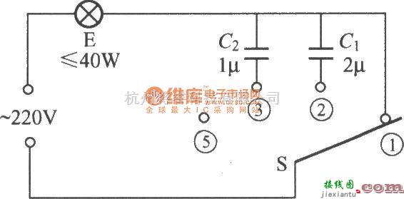 灯光控制中的电容式变光开关电路(1)  第1张