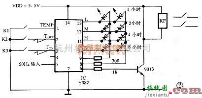 定时控制中的Y982电加热器温控电路  第1张