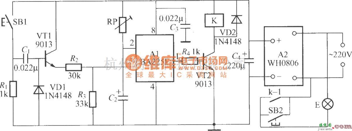 灯光控制中的暗房曝光定时灯电路(2)(BA225F)  第1张