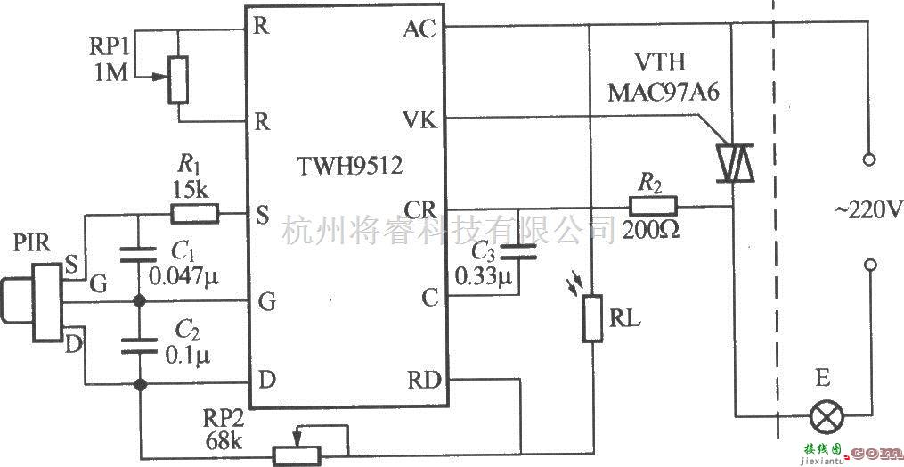 灯光控制中的热释电红外感应自动灯电路(9)  第1张