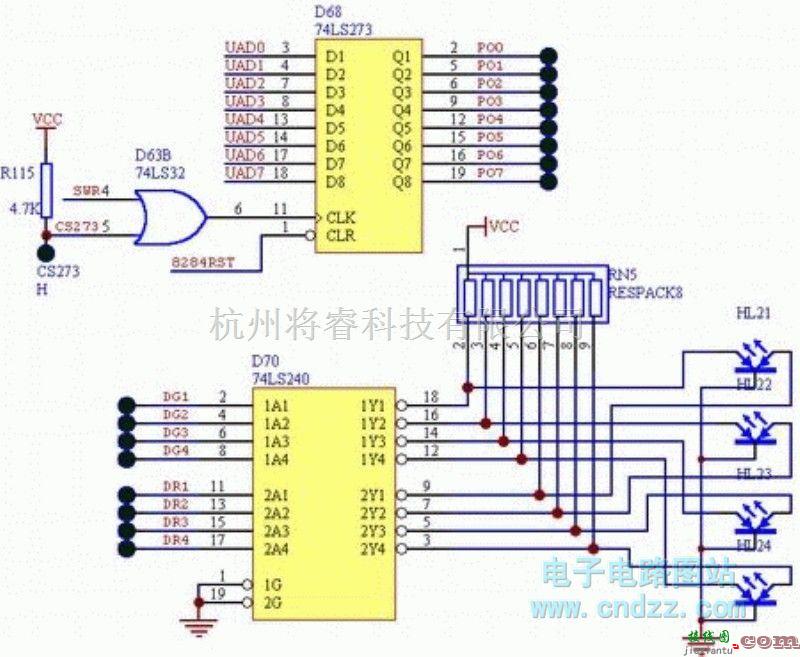 灯光控制中的交通灯控制电路图  第1张