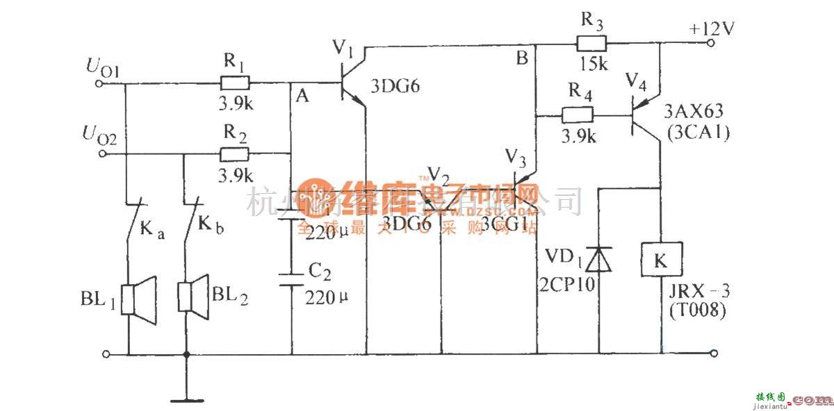 保护电路中的互补检拾型喇叭保护电路  第1张