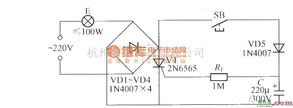 灯光控制中的简易延迟灯电路(3)  第1张