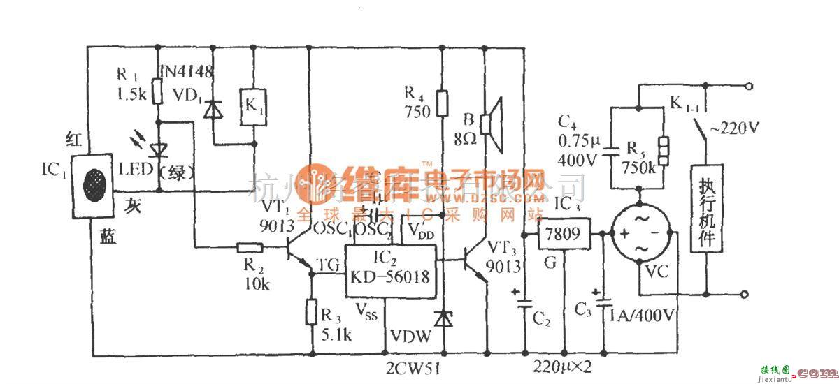 自动控制中的压电式高料位自动控制及报叫电路  第1张