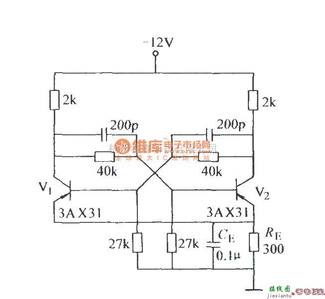 开关电路中的有自偏压的双稳态电路  第1张