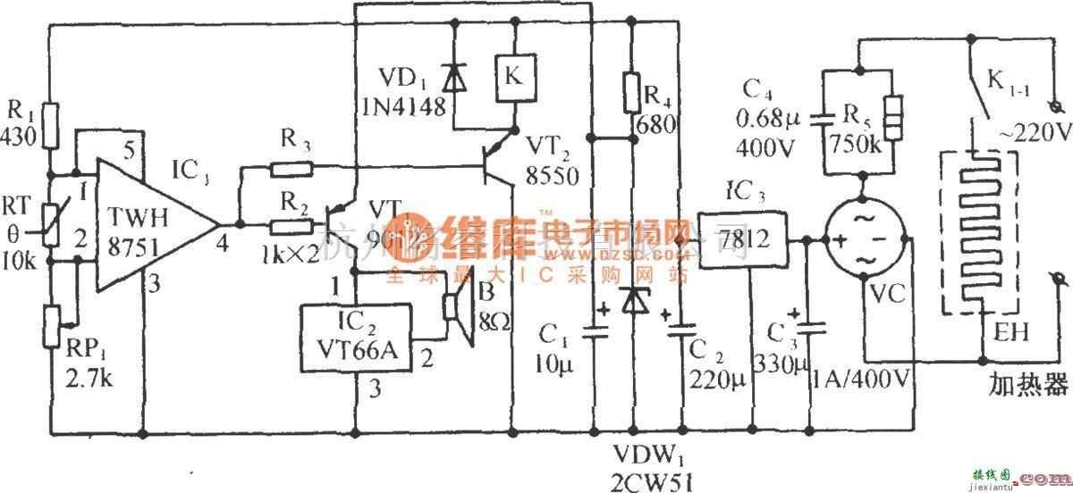 自动控制中的家禽畜舍恒温控制及乐曲发声电路  第1张