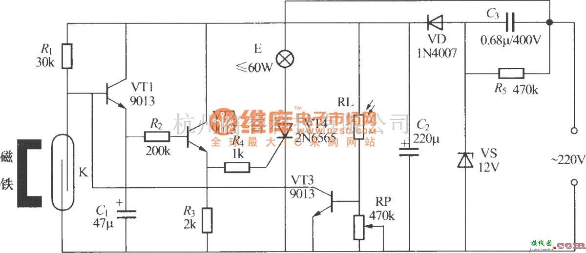 灯光控制中的门控自动灯电路(1)  第1张