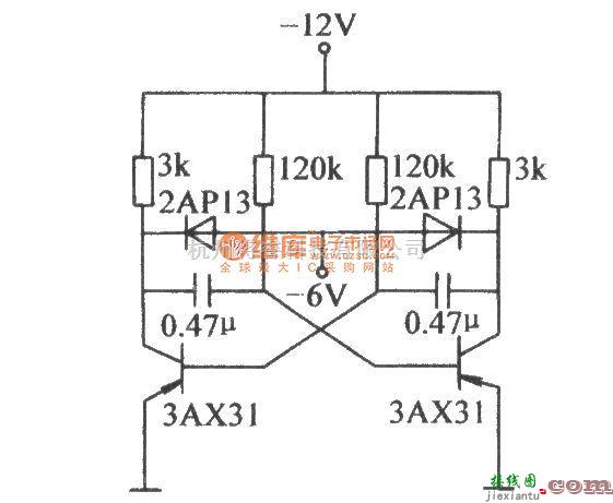 开关电路中的具有幅度稳定的无稳态电路  第1张