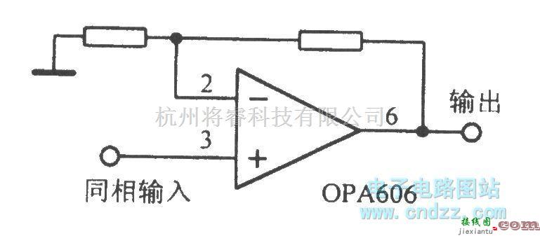 运算放大电路中的宽带Difet运算放大电路OPA606  第4张