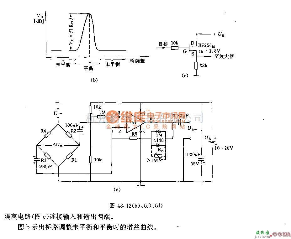 调制、阻抗变换电路中的测量桥放大器电路  第2张