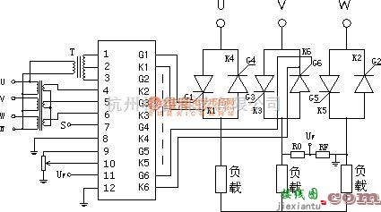 开关电路中的SXTY三相交流调压（闭环）触发板电路  第1张