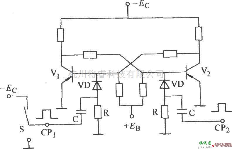 开关电路中的双稳态单边触发电路  第1张