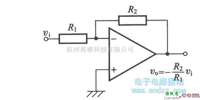 运算放大电路中的反转放大电路  第1张