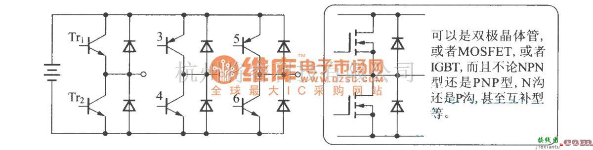 开关电路中的逆变器(三相电桥电路)  第1张