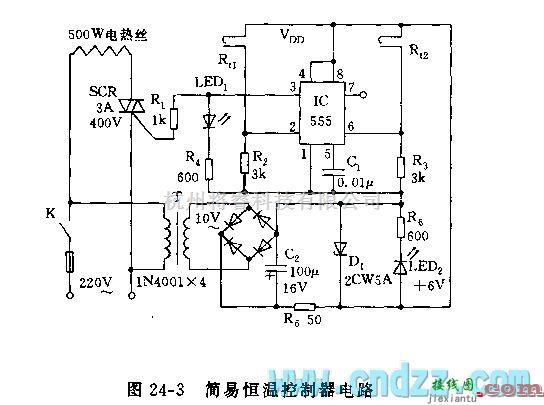 自动控制中的555简易恒温控制器电路  第2张