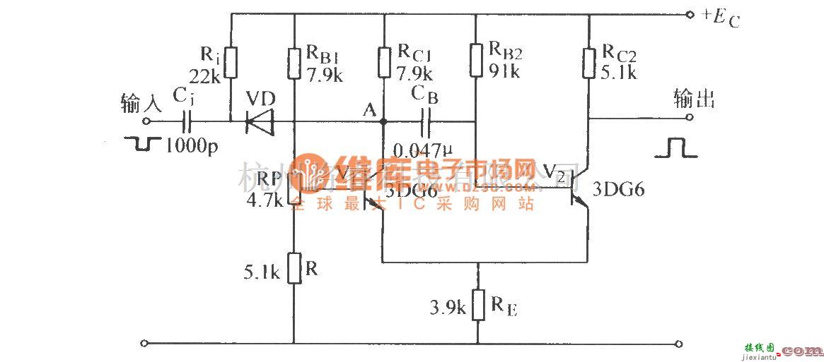 开关电路中的射极耦合单稳态电路  第1张