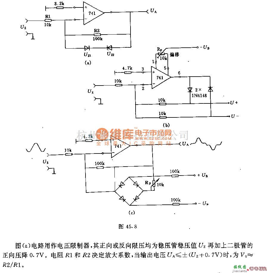 运算放大电路中的采用运算放大器的限制器和整流器电路  第1张