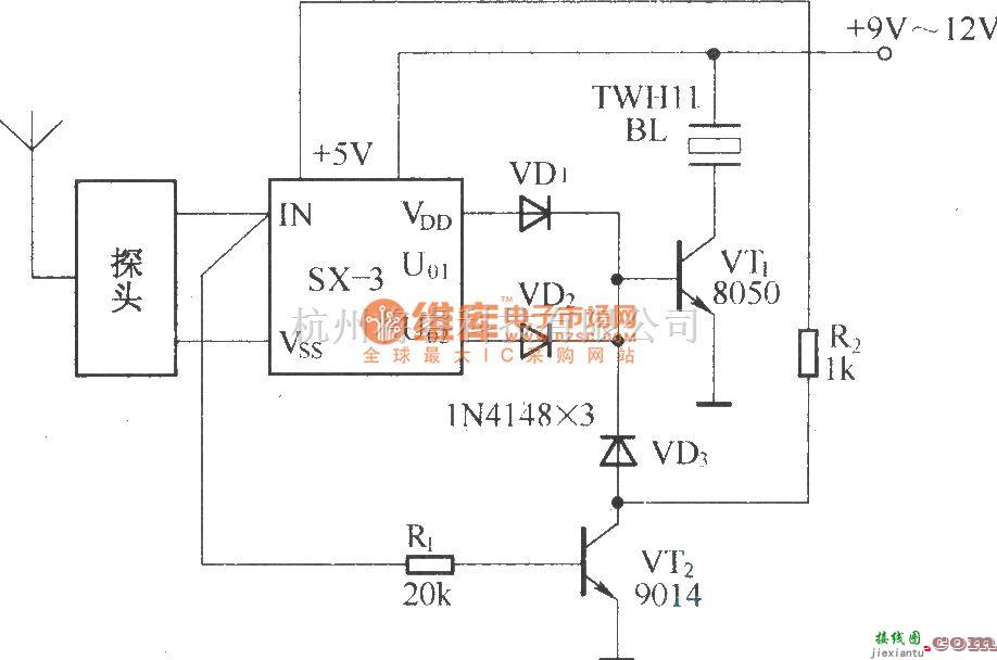 报警控制中的由SX-3组成的遥测报警器  第1张