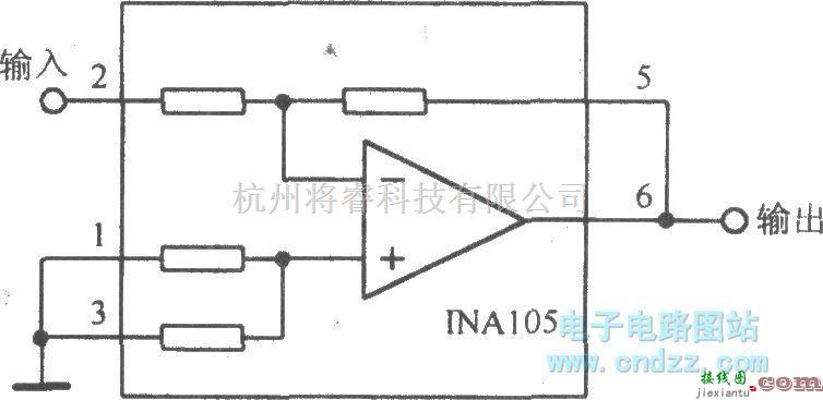 运算放大电路中的精密单位增益反相放大电路  第1张