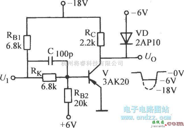 开关电路中的带有钳位二极管的高速开关电路  第1张