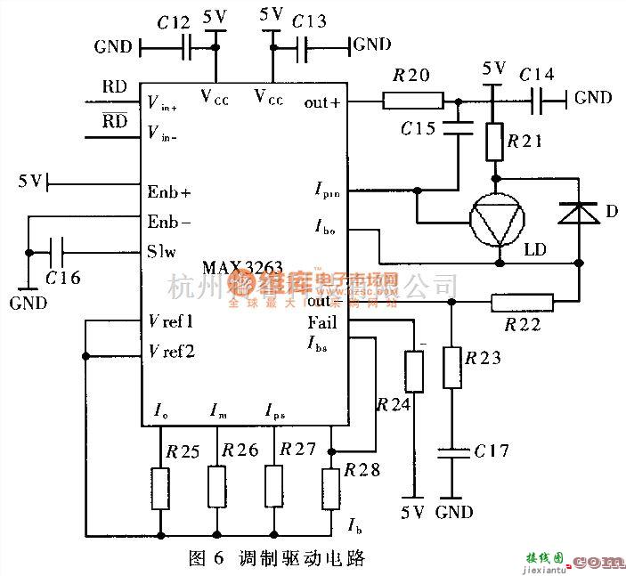 自动控制中的MAX3263调制驱动电路  第1张