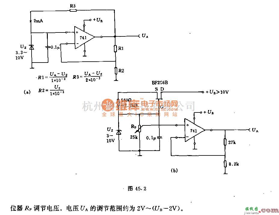 运算放大电路中的稳压用运算放大器基本电路  第2张