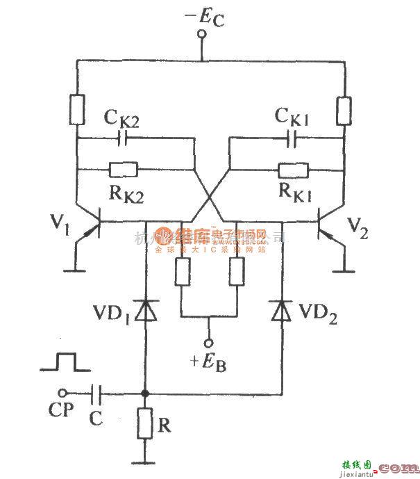 开关电路中的双稳态计数基极触发电路  第1张