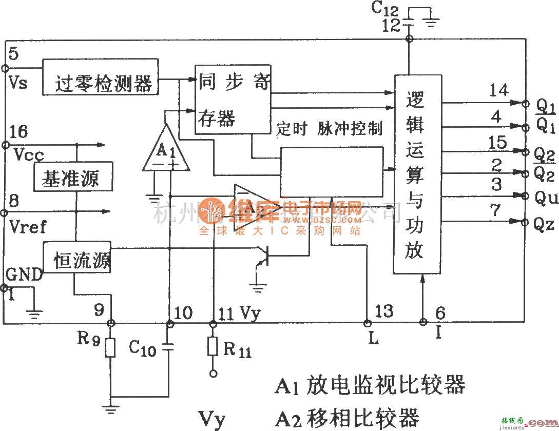 可控硅专项中的以TCA785为核心的可控硅三相全控桥触发电路图  第2张