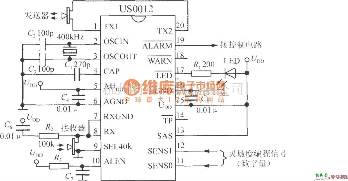 超声波传感器中的简易的超声波干扰探测仪(基于DSP和模糊逻辑技术的超声波干扰探测器US0012)  第1张