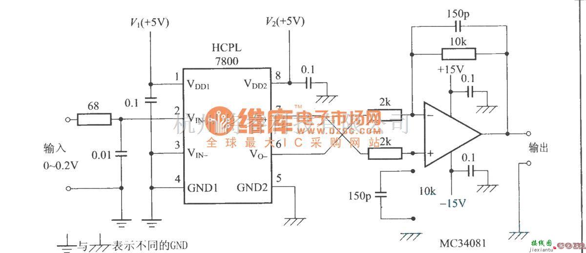 模拟电路中的绝缘型直流电压检出电路  第1张