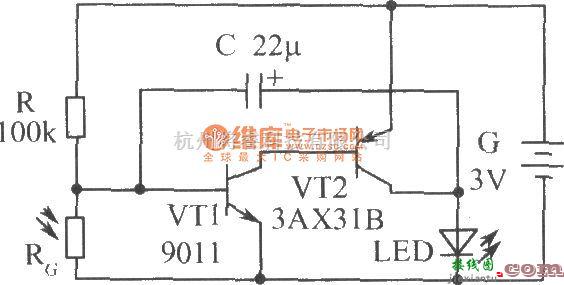 LED电路中的闪闪发光水晶宫的电路  第1张