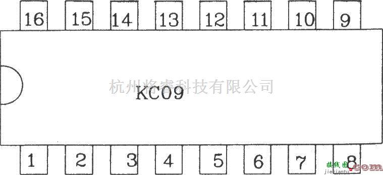 可控硅专项中的可控硅移相触发器KC09长脉冲应用电路图  第1张