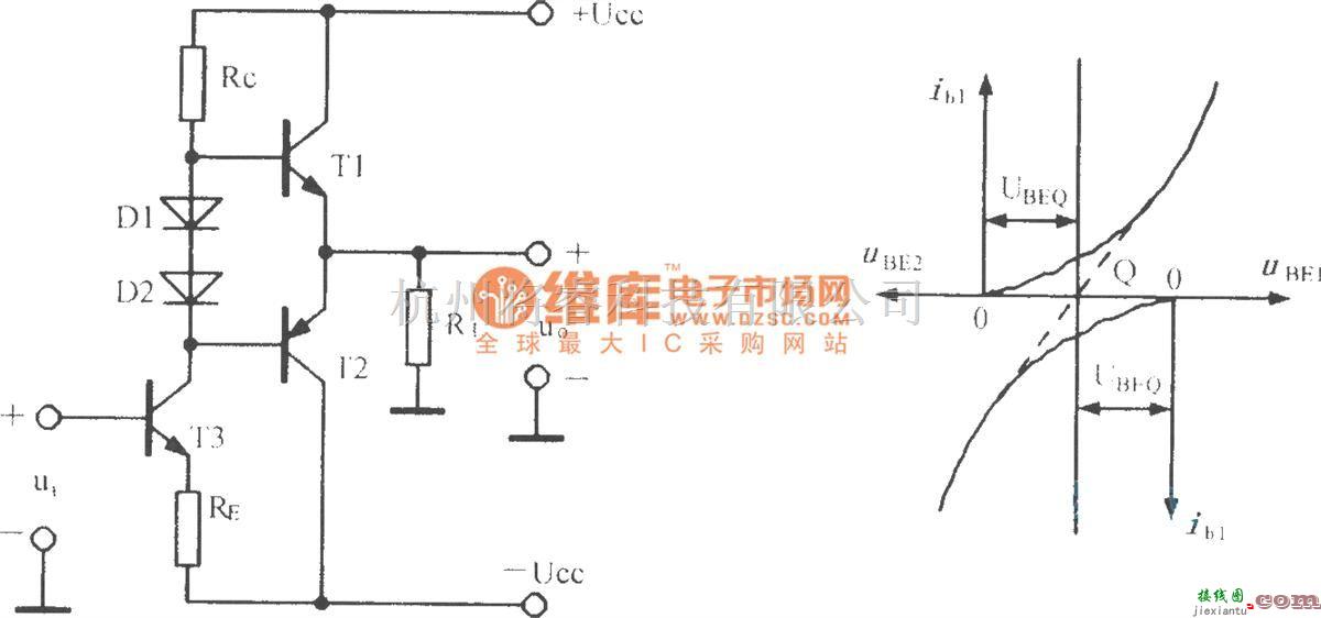 模拟电路中的甲乙类互补对称电路  第1张