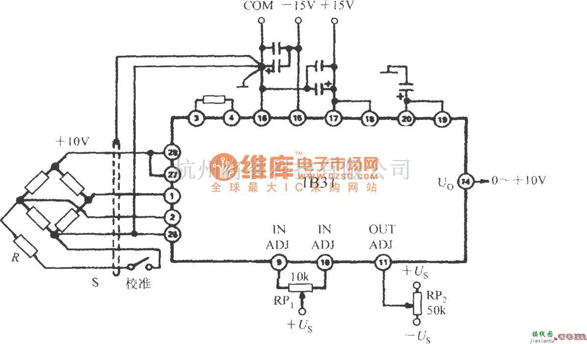 传感信号调理中的压力变送器的接口电路(宽带应变信号调理器1B31)  第1张