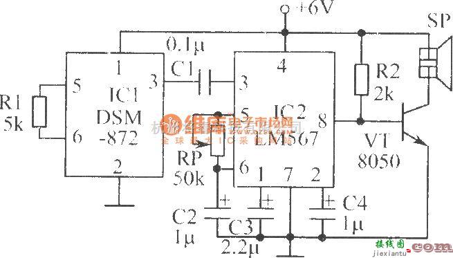 LED电路中的断路、短路防盗报警器  第1张