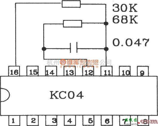 可控硅专项中的集成化二脉冲触发组件KCZ2电原理图  第3张