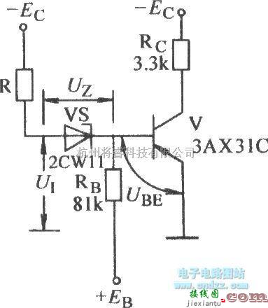 数字电路中的具有前级门电阻的门限非门电路  第1张