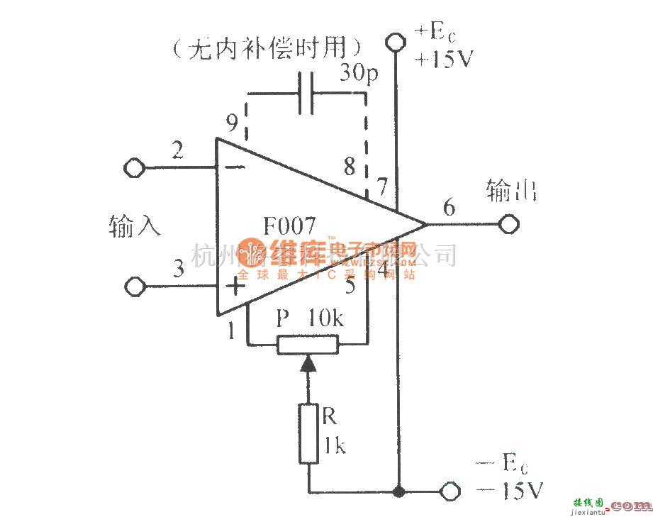 模拟电路中的集成运放F007基本应用电路  第1张