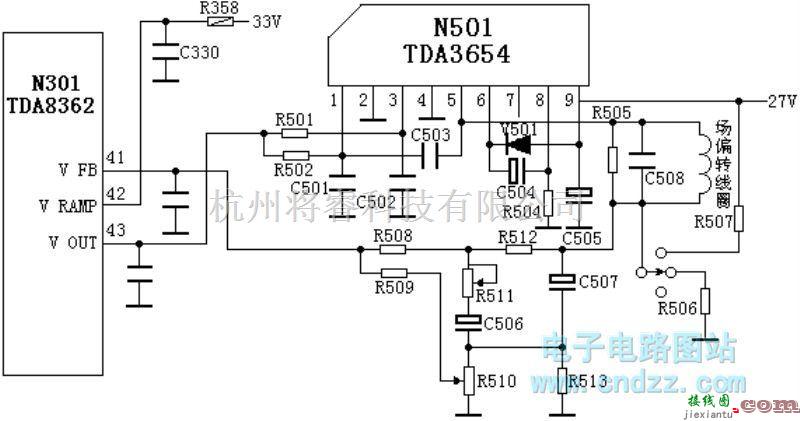 模拟电路中的场输出电路:TDA3654  第1张