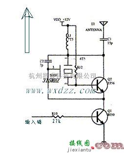 高频信号产生中的高频发谢电路图315M  第1张