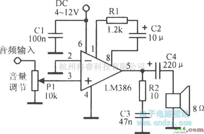 模拟电路中的LM386典型应用电路  第2张