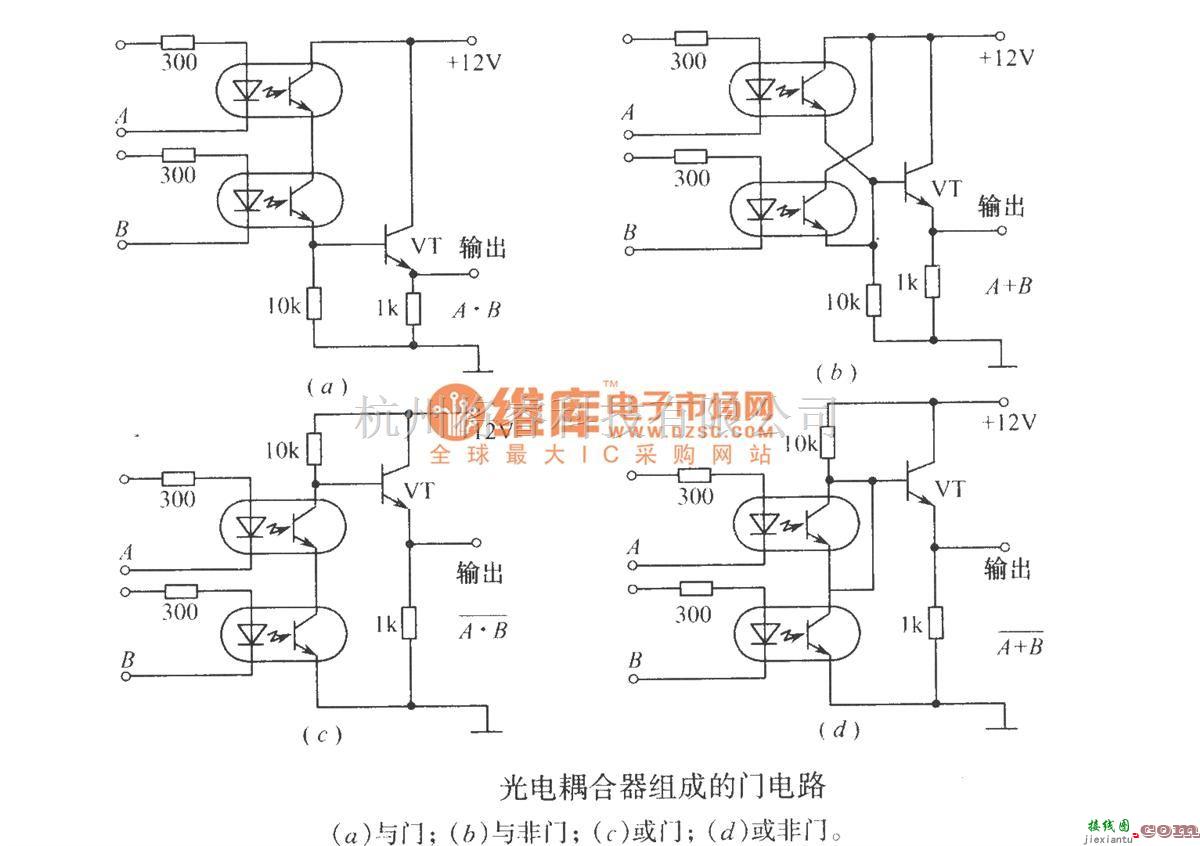 光电耦合器中的光电耦合器组成的门电路  第1张