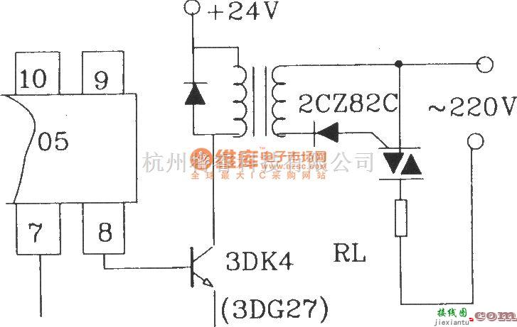 可控硅专项中的可控硅移相触发器KJ005外电路接线图  第5张