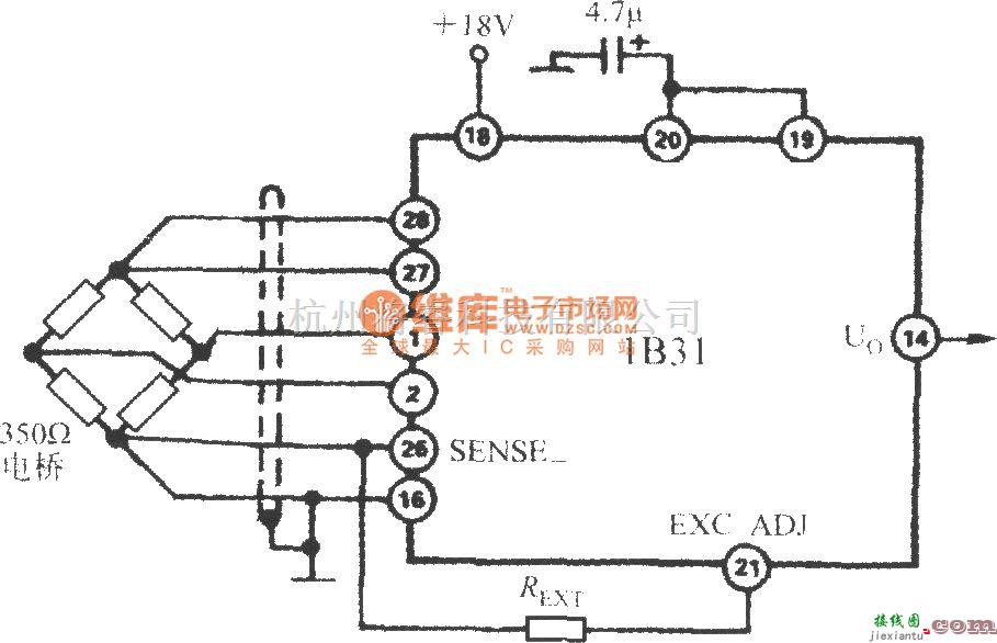 传感信号调理中的提升激励电压的电路(宽带应变信号调理器1B31)  第1张