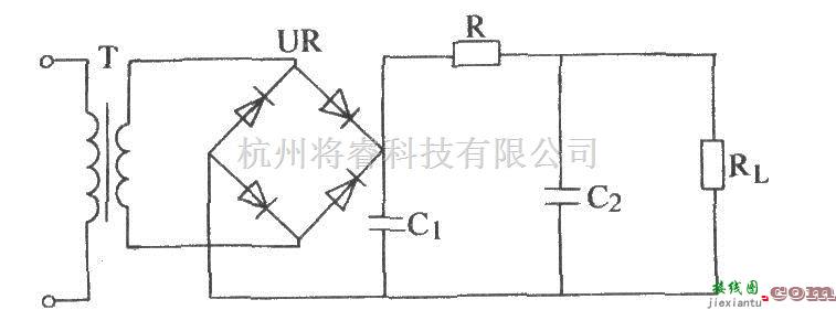 滤波器中的单相桥式整流π型滤波电路  第1张